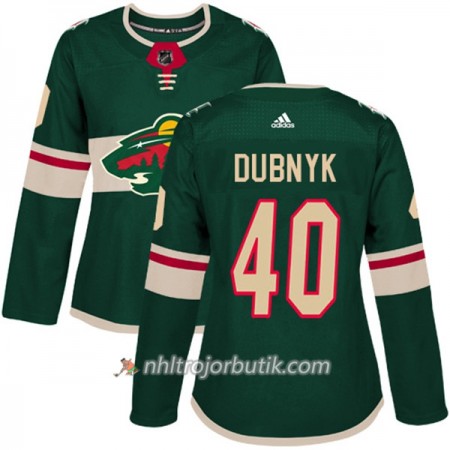 Dame Ishockey Minnesota Wild Tröja Devan Dubnyk 40 Adidas 2017-2018 Grön Authentic